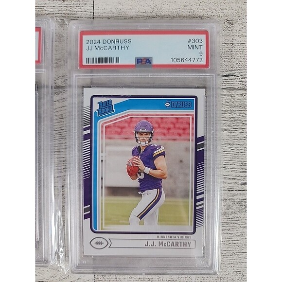 PSA Slab Graded NFL Panini Rookie Card Lot Of 3 Caleb Williams JJ McCarthy Penix - Picture 2 of 8